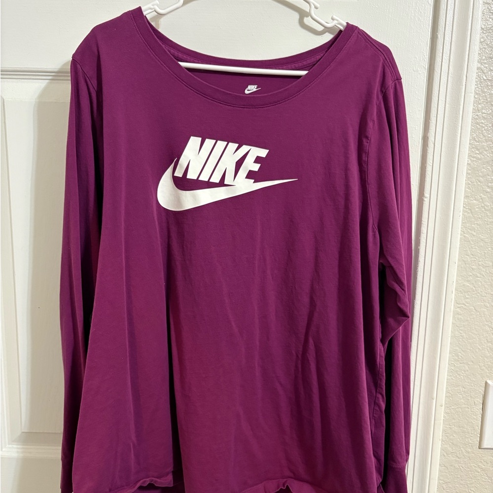Nike Women's Purple Long Sleeve Top